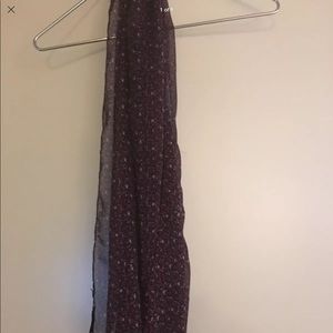 RACHELLE BURGUNDY TINY FLORSL SCARF